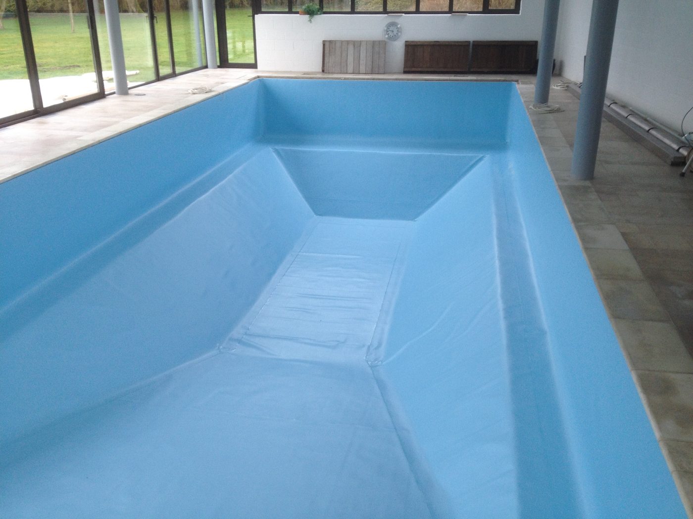 Chantier de piscine en 2010